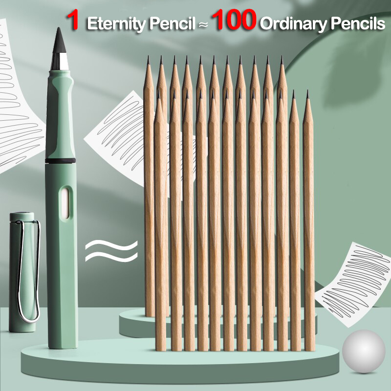 22 buc. Creion Kawaii Eternal Scriere nelimitată pentru copii Artă Pix drăguț Anime fără ascuțire Desen Rechizite școlare Papetarie