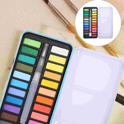 Jednobojni dodaci za crtanje u akvarelu, višenamjenski set za gvaš boje, metalni, višenamjenski, profesionalni, plastični, dječja putovanja