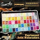 SeamiArt 20 24 36 48 60 Colors Pearlescent Σετ ακουαρέλας για Σχέδιο Ζωγραφική Γράψιμο Nail Art Creation Art Supplies
