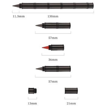 ADWE Erasable Inkless Pencil with Replacement Pen Nibs, Metal Everlasting Pen Eternal Pen for Kid Student Writing Drawing