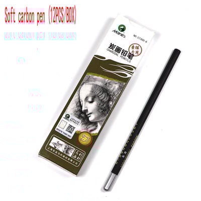 12PCS/BOX profesionalus eskizavimo pieštukas lauko eskizavimo meno specialus pieštukas anglies rašiklis 4H/2h/HB/2B/4B/6B/8B/10B/