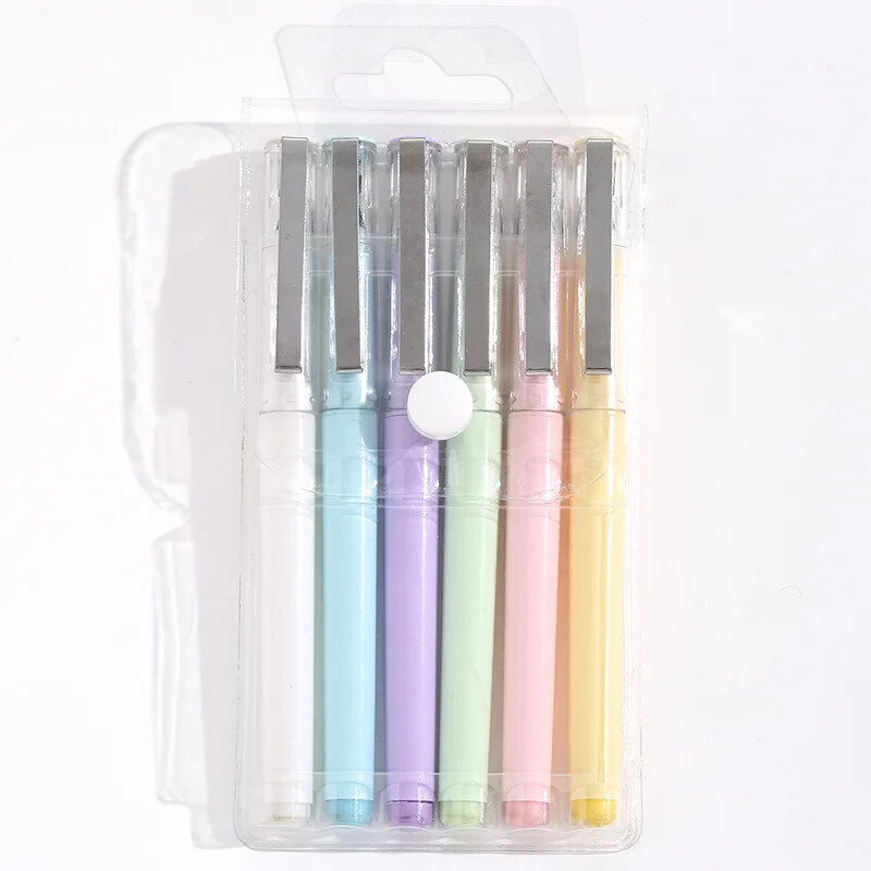 6 vnt Macaron Unlimited rašymo pieštukų rinkinys, juodas be rašalo amžinas pieštukas, eskizas tapybos įrankis, raštinės reikmenys mokykliniai reikmenys