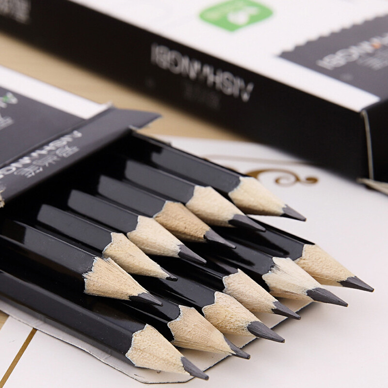 12 vnt. dėžutėje 2B pieštukas Studentų tapyba Rašymo pieštukas Estetinės raštinės reikmenys Mokykliniai reikmenys Eskizas Pieštukas Meno reikmenys Pieštukų rinkinys