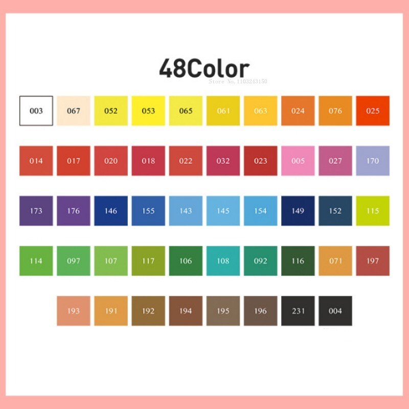 48 värviga ühevärvilised akvarellvärvid kunsti maalimistööriistade komplekt algajatele käsitsi maalitud akvarellide loomispalett Vesivärvi tarvikud