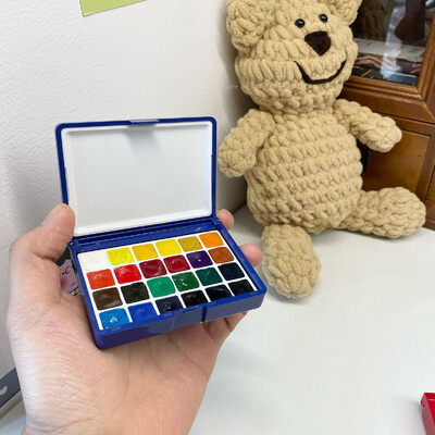 12/24color Rubens Schmink Van Gogh 0,5 ml / 1 ml vientisa akvarelė, atskiri dažai Art lauko akvarele tapyba nešiojamasis pigmentas