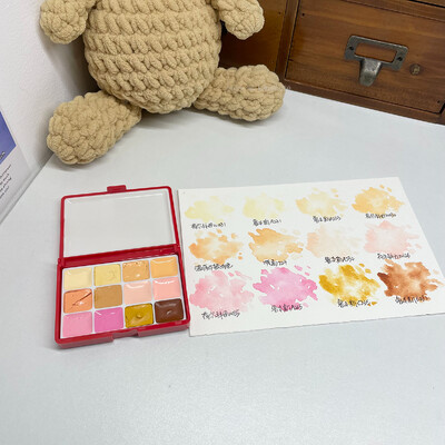 12/24color Rubens Schmink Van Gogh 0,5 ml / 1 ml vientisa akvarelė, atskiri dažai Art lauko akvarele tapyba nešiojamasis pigmentas