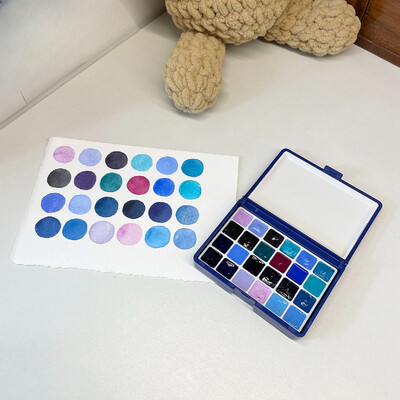 12/24color Rubens Schmink Van Gogh 0,5 ml / 1 ml vientisa akvarelė, atskiri dažai Art lauko akvarele tapyba nešiojamasis pigmentas