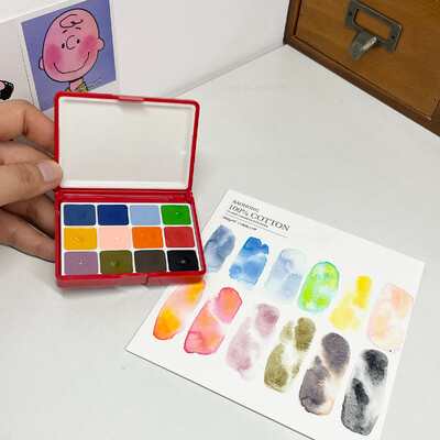 12/24color Rubens Schmink Van Gogh 0,5 ml / 1 ml vientisa akvarelė, atskiri dažai Art lauko akvarele tapyba nešiojamasis pigmentas