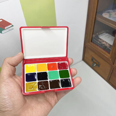 12/24color Rubens Schmink Van Gogh 0,5 ml / 1 ml vientisa akvarelė, atskiri dažai Art lauko akvarele tapyba nešiojamasis pigmentas