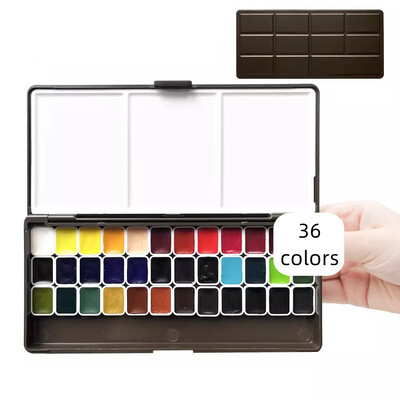 Schmincke Academy Original Mini 1 ml akvarellvärvi näidis Käsitsi 24/36/48 värvi vesivärv maalikunsti tarnijatele