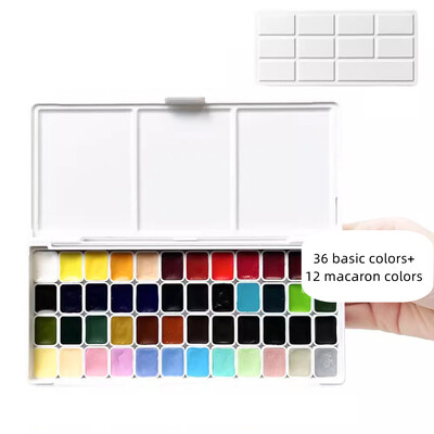 Schmincke Academy Original Mini 1 ml akvarellvärvi näidis Käsitsi 24/36/48 värvi vesivärv maalikunsti tarnijatele