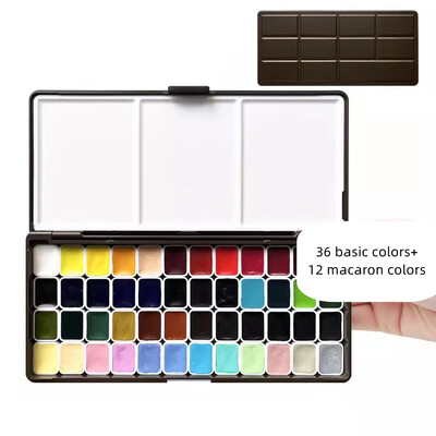 Schmincke Academy Original Mini 1 ml akvarellvärvi näidis Käsitsi 24/36/48 värvi vesivärv maalikunsti tarnijatele