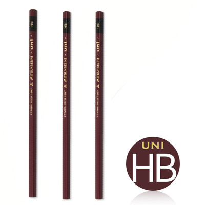 Japanska UNI drvena olovka 1887 od 3 komada prikladna je za pisanje skica i crtanje učenika. Profesionalni likovni pribor Školski pribor