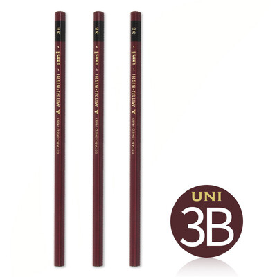Japanska UNI drvena olovka 1887 od 3 komada prikladna je za pisanje skica i crtanje učenika. Profesionalni likovni pribor Školski pribor