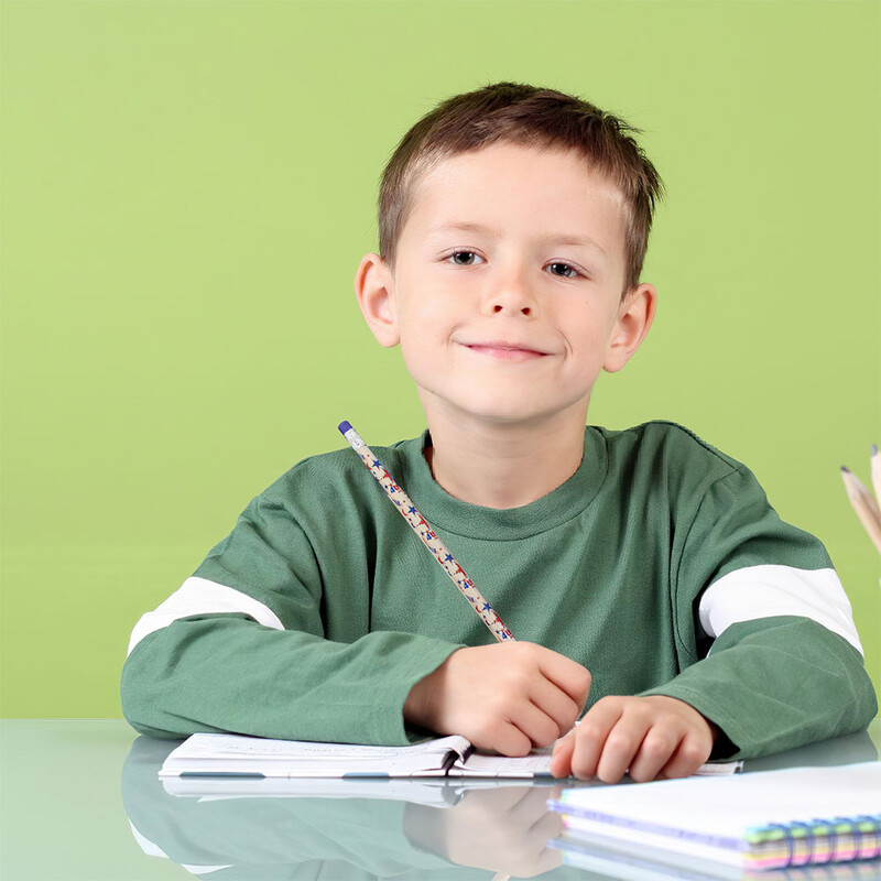 24 vnt. Nepriklausomybės dienos pieštukai, švininiai pieštukai vaikams piešimui medžio tapybai masiniam Patogus nedidelis medinis lengvas biuras