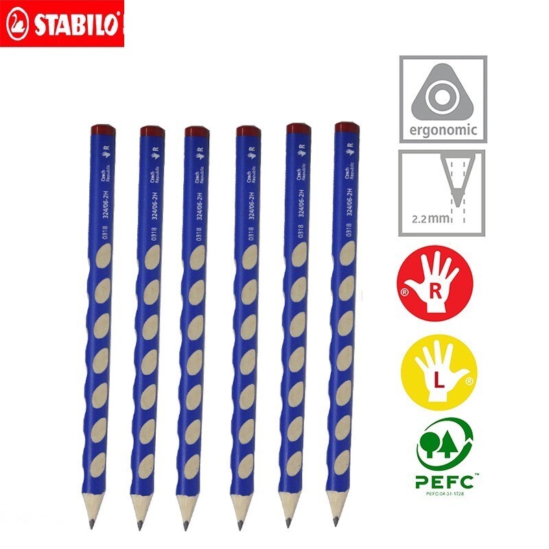 1 tk tablio pliiatsi täidis 324 Värviline peenike varras Vasak ja parem käsi Kolmnurga auguga pliiats Pliiatsi käepideme ergonoomiline korrigeerimine