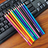 12 tk pliiatsid grafiti joonistusvahendid õpilastarbed eksami auhinnad kustutatavad kuusnurksed ribad kollased karbid värviline plii