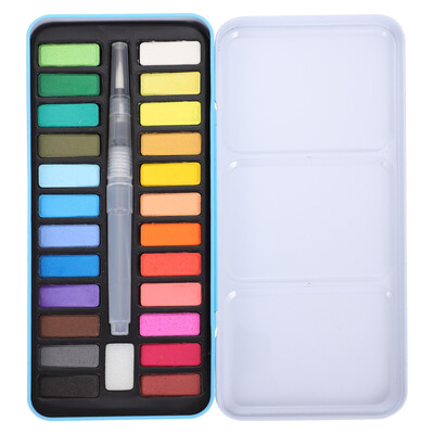 Μασίφ ακουαρέλα αξεσουάρ ακουαρέλα Σετ τσίγκινο κουτί Βολικό κιτ Iron Sponge Draw Supply Professional Travel