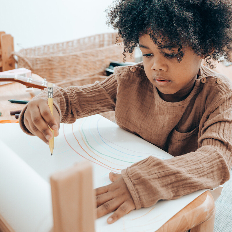 35 vnt. Rąstas 10 cm Mini trumpas pieštukas Studentams pradedantiesiems Pusiau pieštukai medinis dėklas, medinis vaikams, rašantis
