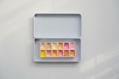 Rankų darbo prekės ženklo akvarelės odos tonai HB/Schmincke/DS/Mijello 12color 24 spalvos su kortele Akvarelės pradedantiesiems tapybos reikmenys