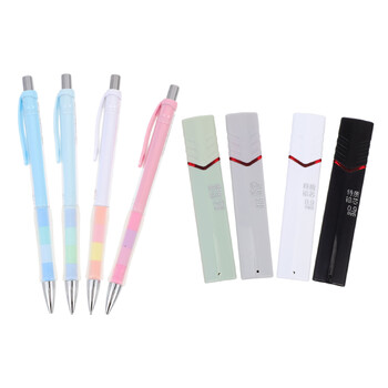 4 σετ Mechanical Pencil 07 Propelling Plastic Students Χαρτικά Προμήθειες Βολικά μολύβια Προμήθειες σχεδίου