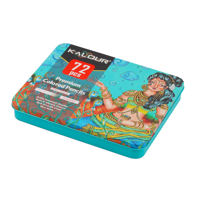 72 profesionalūs aliejiniai pieštukai, pieštukų rinkinys spalvinimo knygoms „Premium Artist“ minkštos serijos laidas eskizams piešti