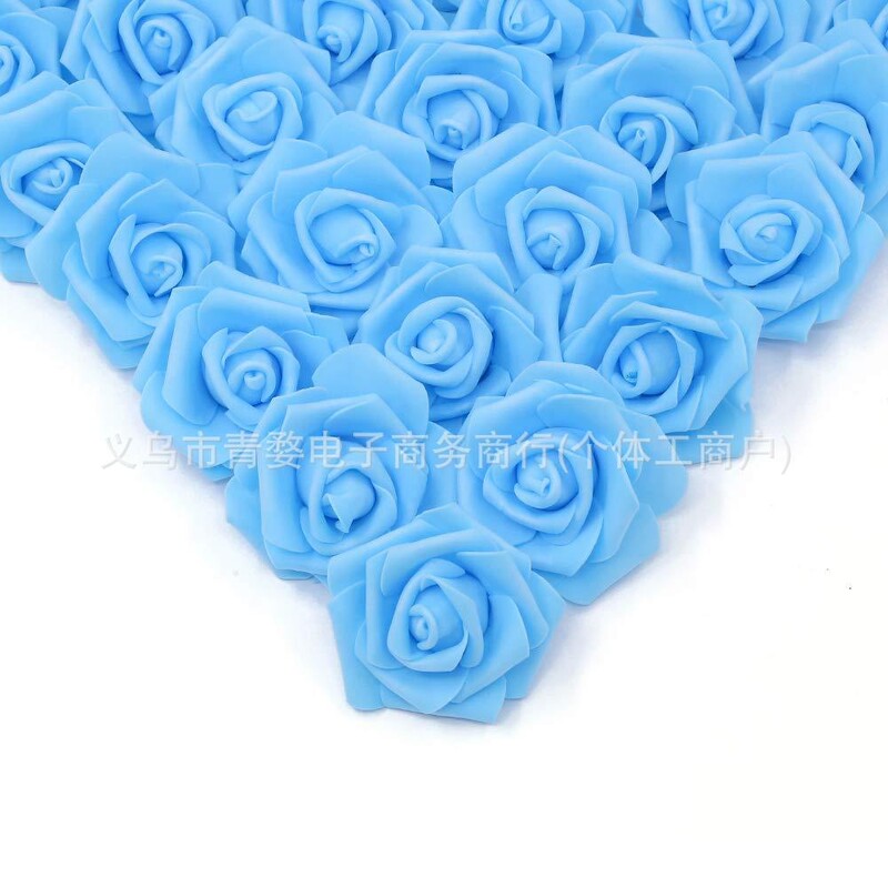 Flori artificiale de 7 cm Trandafiri falși din spumă cu aspect real Perfect pentru buchete de nuntă DIY Decorarea casei Ziua Îndrăgostiților