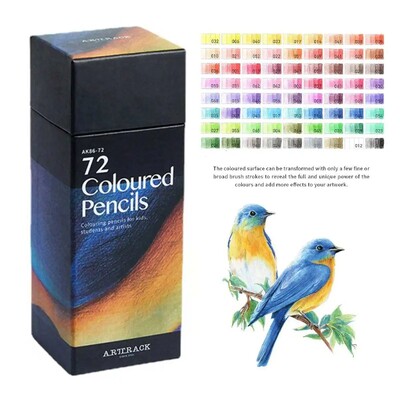 72 Χρώματα/Κουτί Σκίτσο Έγχρωμα μολύβια DIY Ξύλινο Χρώμα Μολύβι Σχολικά Είδη Γραφείου Τέχνη Χαρτικά