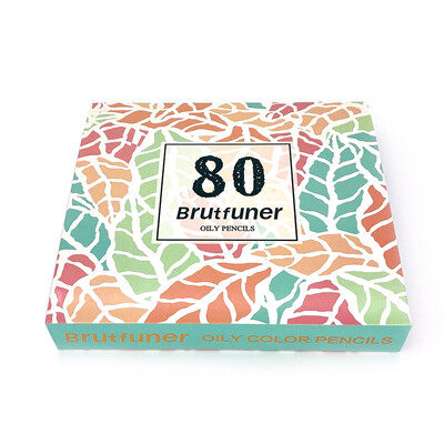Brutfuner 80 Colors Aliejiniai pastelinių spalvų pieštukų eskizas Ryškios spalvos netoksiškas spalvotas pieštukas piešimo mokyklos studentų meno reikmenims