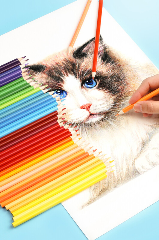 Brutfuner 80 Colors Aliejiniai pastelinių spalvų pieštukų eskizas Ryškios spalvos netoksiškas spalvotas pieštukas piešimo mokyklos studentų meno reikmenims