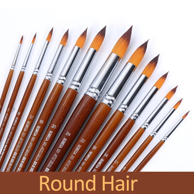 13 tk Artist värvipintslite komplekt nailonist juuksepuidust pika varrega maalipintsel õliakrüül-akvarelli jaoks professionaalsete kunstitarvikute jaoks