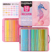 50 tk Macaron värviline pliiatsikomplekt pehme pastell joonistuspliiatsi komplekt värvipliiatsid kooli joonistamiseks värvimiseks kunstitarbed