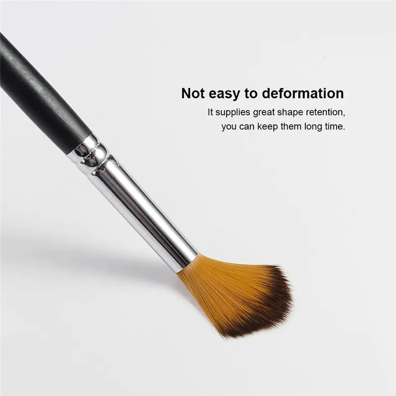 9 vnt. Dažų šepetėlių rinkinys Profesionalus dažų šepetėlis su apvaliu smailiu galu Nailono plaukų akrilinis šepetys akriliniam akvareliniam aliejiniam dažymui