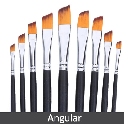 9 tk nailonjuukse puidust käepidemega akvarellvärvipintslite komplekt õppimiseks isetegemiseks õli akrüülmaalimiseks kunsti pintslite tarvikud