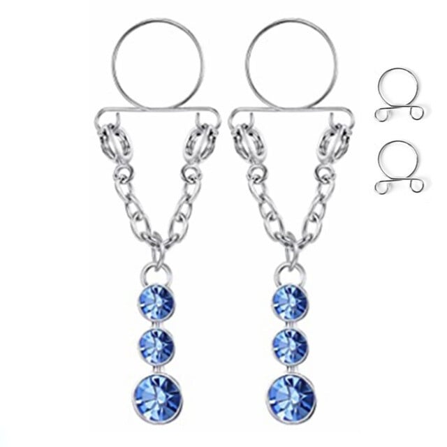 vânzare directă inel de sân fals ciucuri reglabil piercing mamelon bijuterii pentru corp