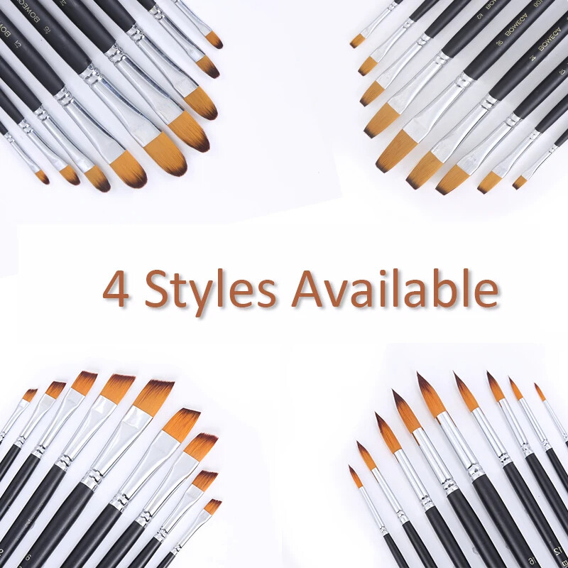 Πινέλα ακουαρέλας Επαγγελματική στρογγυλή βούρτσα ζωγραφικής 9 τμχ/σετ Πινέλο για ακουαρέλα ακρυλική ζωγραφική μακριά λαβή