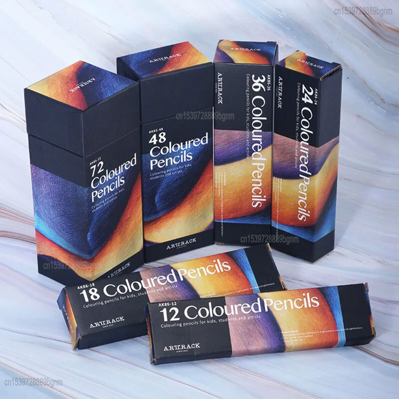 Profesionalne 12/18/24/36/48/72 boje masne olovke šesterokutne drvene drške Set umjetničko slikarstvo crtež skica umjetnički dizajn
