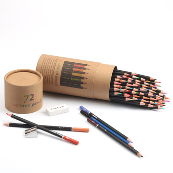 KALOUR 50/72 Colors Oil Colored Pencils Artist Pencils,Artists Soft Core with Vibrant Color for Coloring Book Sketching Drawing