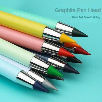 12 χρωματιστά μολύβια Infinity No Sharpening Eternity Pencils Χωρίς Μελάνι Kawaii Unlimited Pens Σχολικά Προμήθειες Γραφείου Τέχνης Χαρτικά