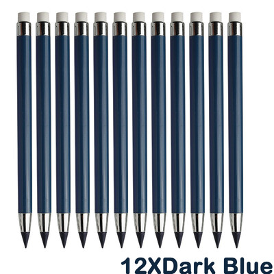 12 spalvotų „Infinity“ pieštukų „Be galandimo“ „Eternity“ pieštukai be rašalo „Kawaii Unlimited Pens“ Menas Biuro reikmenys Kanceliarinės prekės