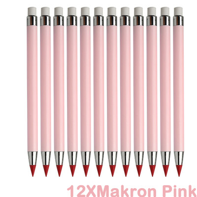 12 spalvotų „Infinity“ pieštukų „Be galandimo“ „Eternity“ pieštukai be rašalo „Kawaii Unlimited Pens“ Menas Biuro reikmenys Kanceliarinės prekės