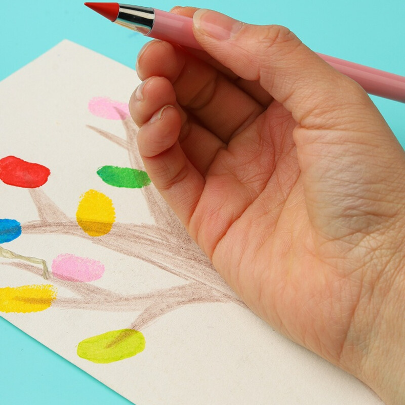 12 spalvotų „Infinity“ pieštukų „Be galandimo“ „Eternity“ pieštukai be rašalo „Kawaii Unlimited Pens“ Menas Biuro reikmenys Kanceliarinės prekės