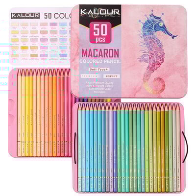 50 buc/set Brutfuner creioane colorate metalice pentru desen creion de culoare din lemn moale creion auriu pentru schiță de artist colorat