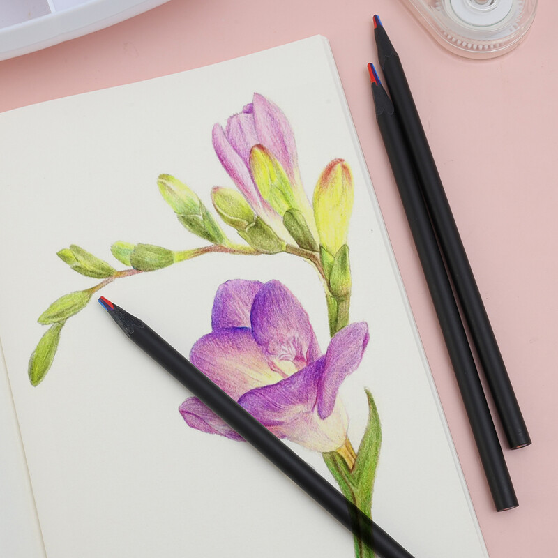 20/10/1 tk vikerkaarevärvilised pliiatsid 7 värviga multifunktsionaalne puidust värviline pliiats joonistamiseks värvimiseks joonistamiseks kunstitarbed