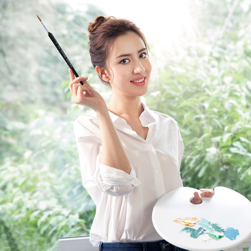 10 kom. Vrlo fina olovka za crtanje Okrugla četka Olovka za oči Liner Uljana boja Detalji Drvo Metal Minijaturne akvarelne slike za malu djecu
