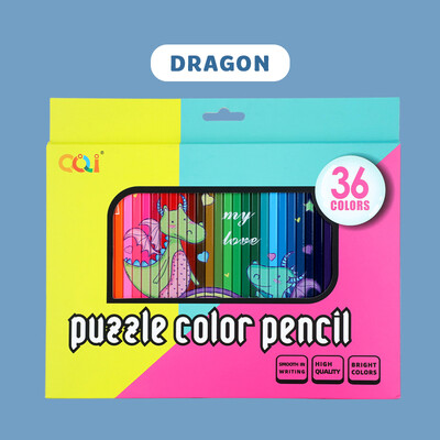 36 buc creioane colorate puzzle, benzi desenate multicolore bogate, set de creioane uleioase cu graffiti, pentru artă, desen, colorat