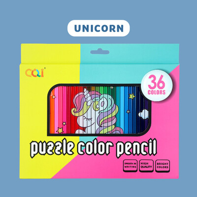 36 buc creioane colorate puzzle, benzi desenate multicolore bogate, set de creioane uleioase cu graffiti, pentru artă, desen, colorat