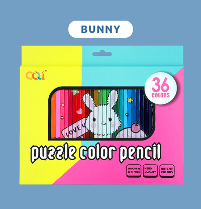 36 buc creioane colorate puzzle, benzi desenate multicolore bogate, set de creioane uleioase cu graffiti, pentru artă, desen, colorat