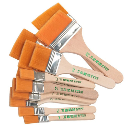 12 tk/komplekt Mälu nailonist pintslite komplekt akrüülõli joonistamiseks akvarelliga puidust maalipintslite tööriistad statsionaarsed kunstitarbed