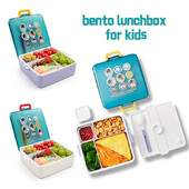 Tiffin Box for Kids Bento τσάντες μεσημεριανού γεύματος με σάλτσα σαλάτας Κουτί μαγιονέζας Θυρίδα ασφαλείας μικροκυμάτων Fiambrera Lancheira Infantil Σνακ